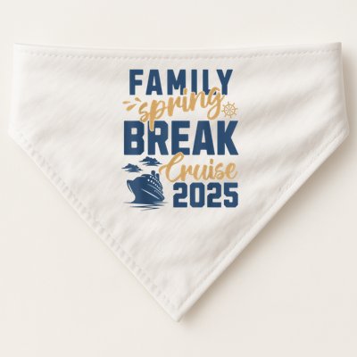 Family Spring Break Cruise 2025 Family Vacation Matching USA-Made Doggie Bandana
