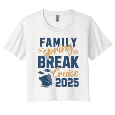Family Spring Break Cruise 2025 Family Vacation Matching Crop Top