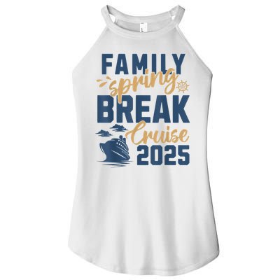 Family Spring Break Cruise 2025 Family Vacation Matching Women's Perfect Tri Rocker Tank