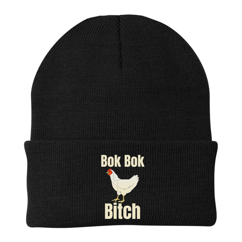 Funny Sarcastic Bok Bok Bitch Novelty Beanie