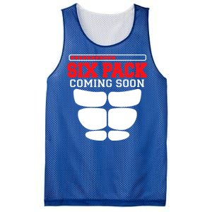 Funny Sports Body Fitness Gift Six Pack Coming Soon Gift Mesh Reversible Basketball Jersey Tank