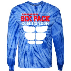 Funny Sports Body Fitness Gift Six Pack Coming Soon Gift Tie-Dye Long Sleeve Shirt