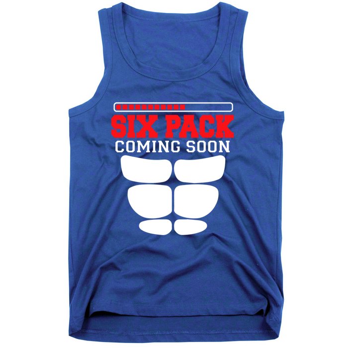 Funny Sports Body Fitness Gift Six Pack Coming Soon Gift Tank Top