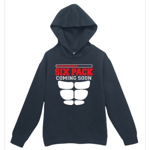 Funny Sports Body Fitness Gift Six Pack Coming Soon Gift Urban Pullover Hoodie