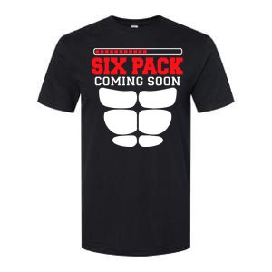 Funny Sports Body Fitness Gift Six Pack Coming Soon Gift Softstyle CVC T-Shirt