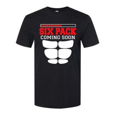 Funny Sports Body Fitness Gift Six Pack Coming Soon Gift Softstyle CVC T-Shirt