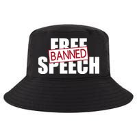 Free Speech Banned Cool Comfort Performance Bucket Hat