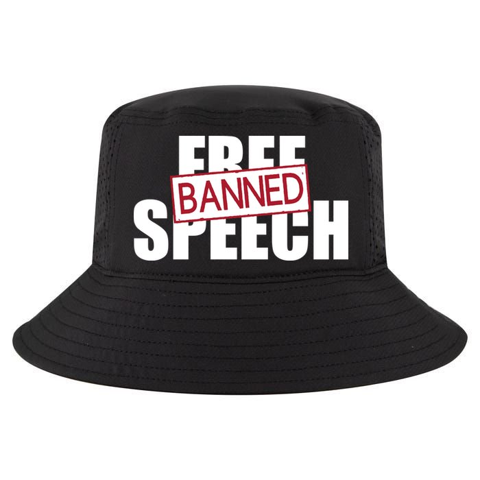 Free Speech Banned Cool Comfort Performance Bucket Hat