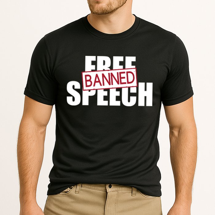 Free Speech Banned Cooling Performance Crew T-Shirt