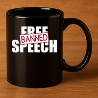 Free Speech Banned 11oz C Handle Ceramic Mug
