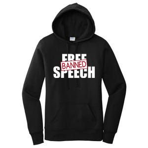 Free Speech Banned Women's Pullover Hoodie