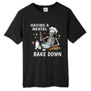 Funny Skeleton Baker Baking Lover Having A Tal Bake Down Great Gift Tall Fusion ChromaSoft Performance T-Shirt