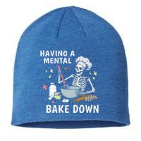 Funny Skeleton Baker Baking Lover Having A Tal Bake Down Great Gift Sustainable Beanie