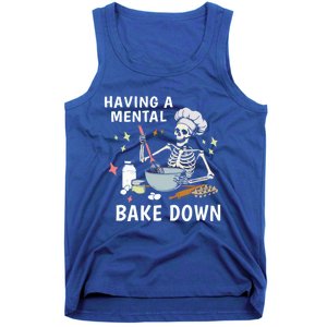 Funny Skeleton Baker Baking Lover Having A Tal Bake Down Great Gift Tank Top