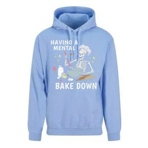 Funny Skeleton Baker Baking Lover Having A Tal Bake Down Great Gift Unisex Surf Hoodie