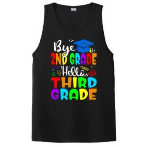 Funny Student Bye 2Nd Grade Hello Third Grade Funny Gift PosiCharge Competitor Tank