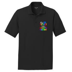 Funny Student Bye 3Rd Grade Hello Fourth Grade Gift PosiCharge RacerMesh Polo