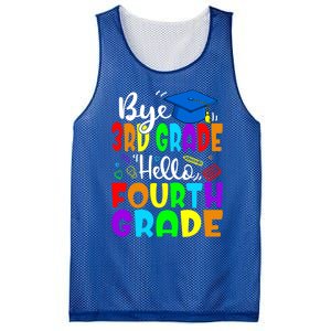 Funny Student Bye 3Rd Grade Hello Fourth Grade Gift Mesh Reversible Basketball Jersey Tank