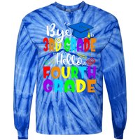 Funny Student Bye 3Rd Grade Hello Fourth Grade Gift Tie-Dye Long Sleeve Shirt