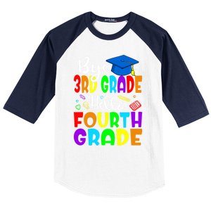 Funny Student Bye 3Rd Grade Hello Fourth Grade Gift Baseball Sleeve Shirt