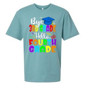 Funny Student Bye 3Rd Grade Hello Fourth Grade Gift Sueded Cloud Jersey T-Shirt