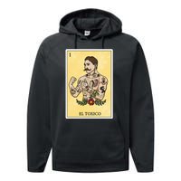 Funny Spanishmexican Bingo Gifts For Man El Toxico Performance Fleece Hoodie