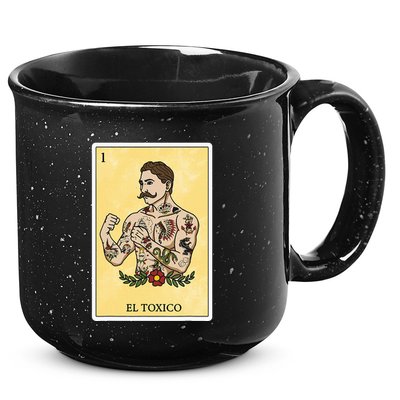 Funny Spanishmexican Bingo Gifts For Man El Toxico 15oz Campfire Ceramic Mug