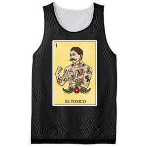 Funny Spanishmexican Bingo Gifts For Man El Toxico Mesh Reversible Basketball Jersey Tank