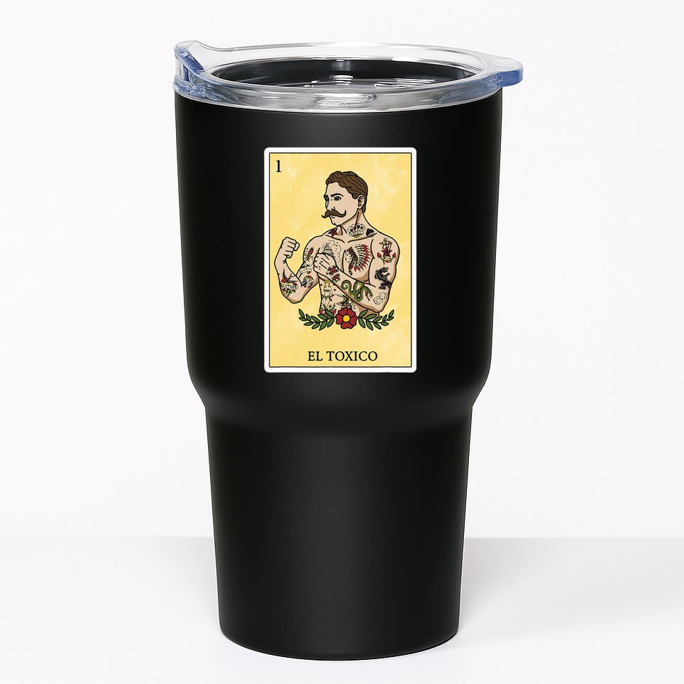 Funny Spanishmexican Bingo Gifts For Man El Toxico Tumbler