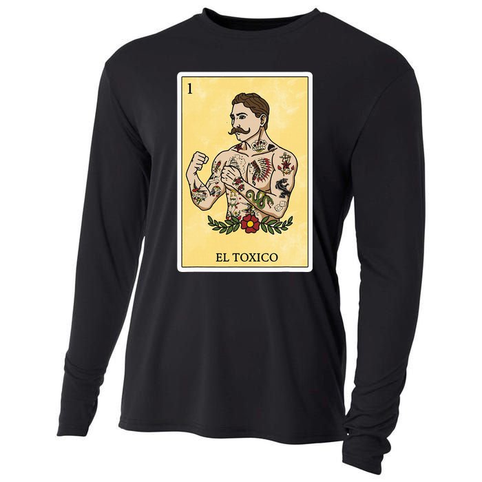 Funny Spanishmexican Bingo Gifts For Man El Toxico Cooling Performance Long Sleeve Crew