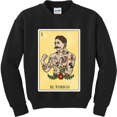 Funny Spanishmexican Bingo Gifts For Man El Toxico Kids Sweatshirt