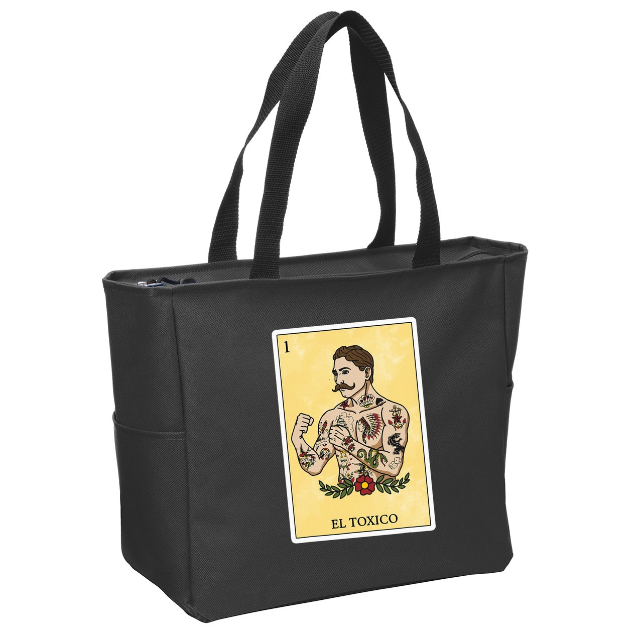 Funny Spanishmexican Bingo Gifts For Man El Toxico Zip Tote Bag
