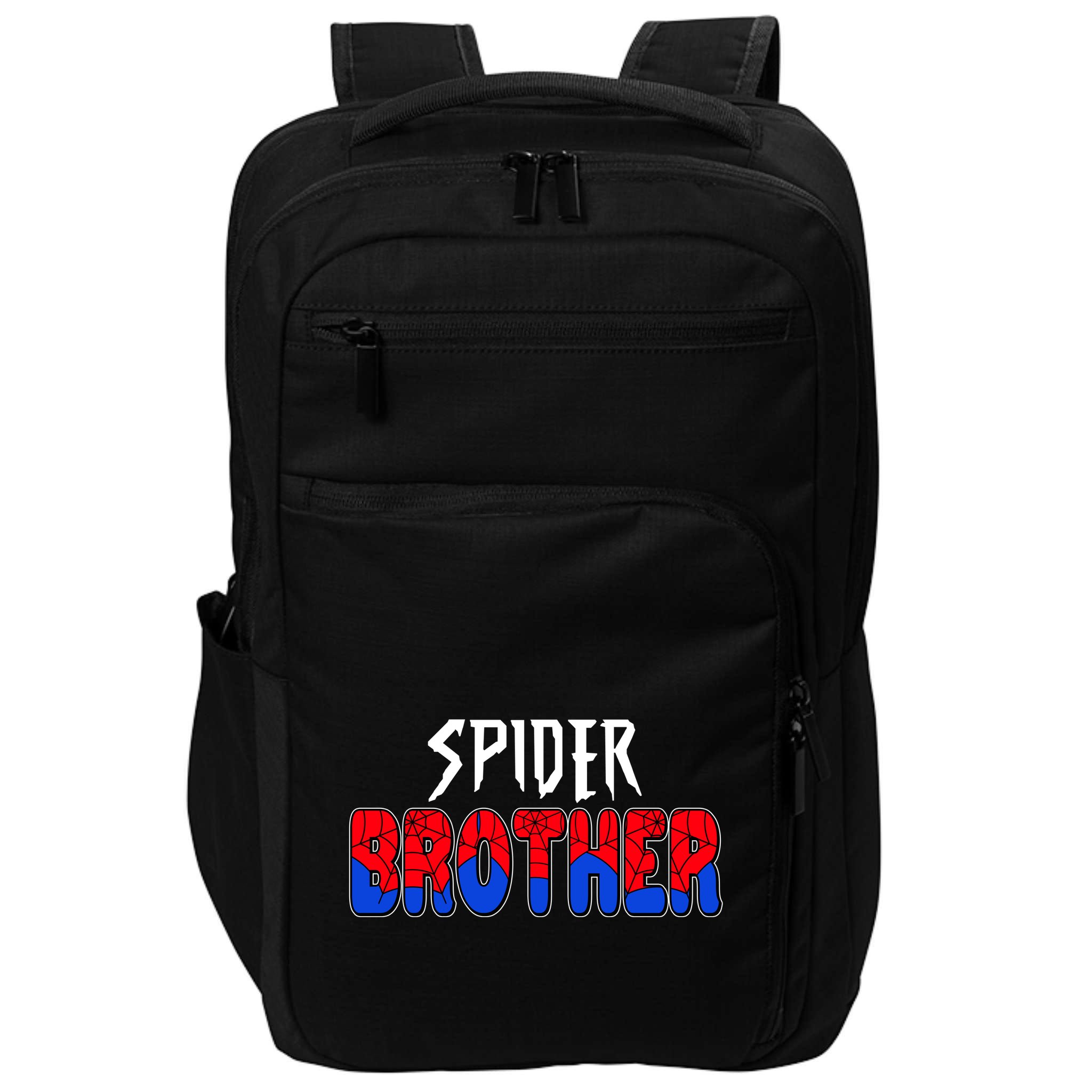 Funny Spider Brother Matching Family Shirts Impact Tech Backpack