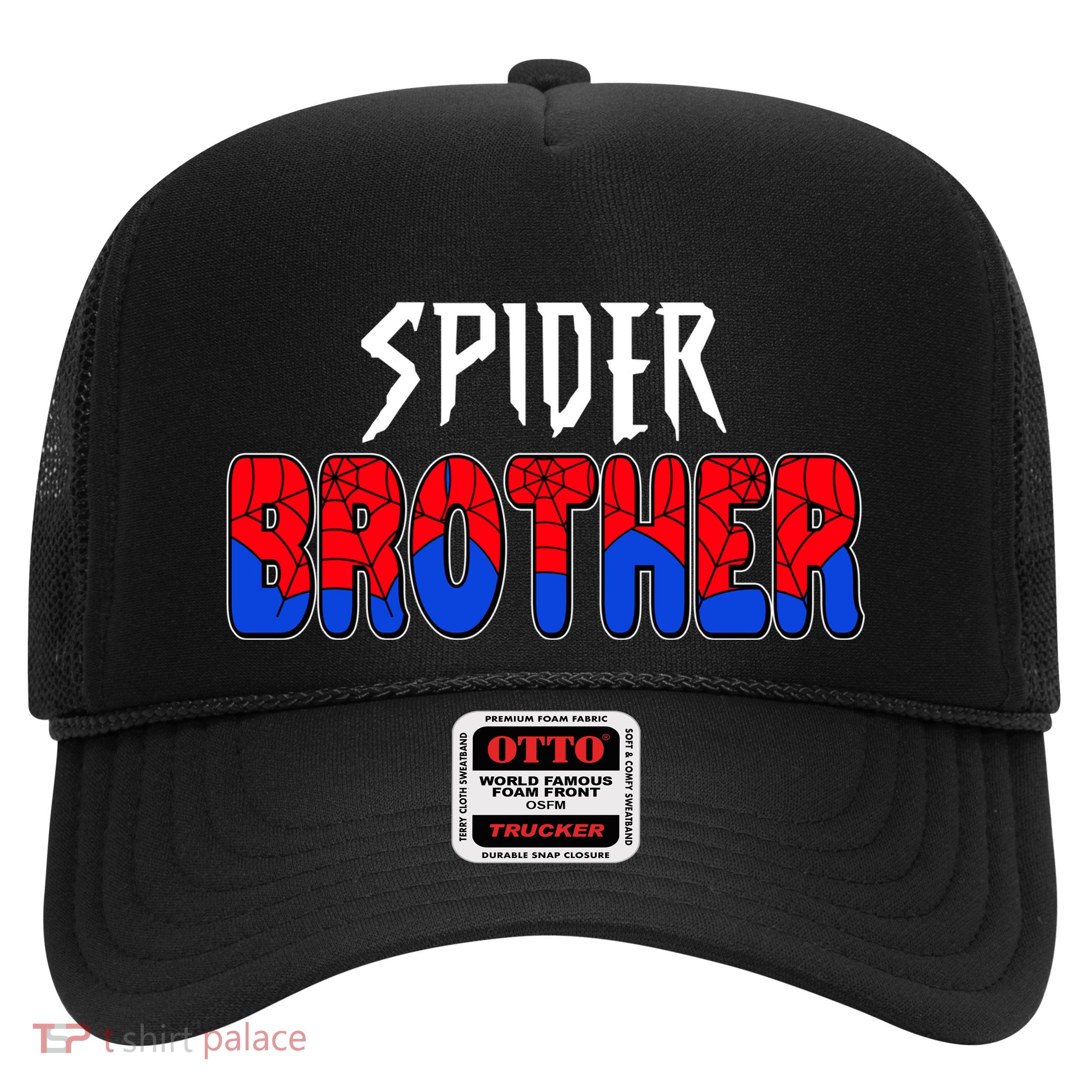 Funny Spider Brother Matching Family Shirts Trucker Hat