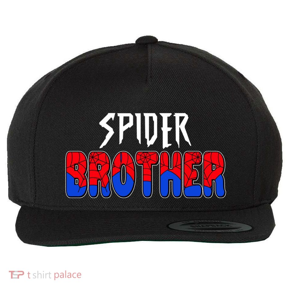 Funny Spider Brother Matching Family Shirts Wool Snapback Cap