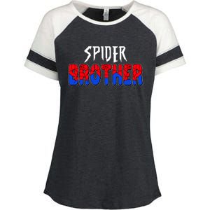 Funny Spider Brother Matching Family Shirts Enza Ladies Jersey Colorblock Tee