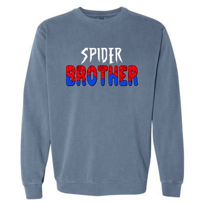 Funny Spider Brother Matching Family Shirts Garment-Dyed Sweatshirt