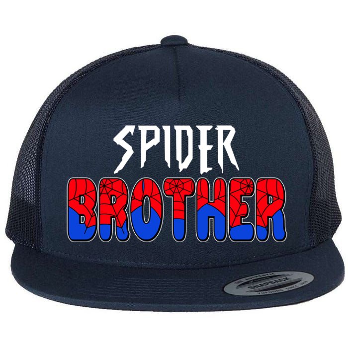 Funny Spider Brother Matching Family Shirts Flat Bill Trucker Hat