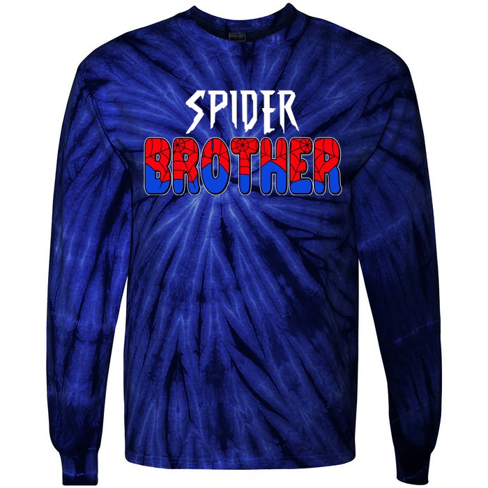 Funny Spider Brother Matching Family Shirts Tie-Dye Long Sleeve Shirt