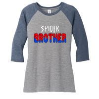 Funny Spider Brother Matching Family Shirts Women's Tri-Blend 3/4-Sleeve Raglan Shirt