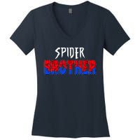 Funny Spider Brother Matching Family Shirts Women's V-Neck T-Shirt