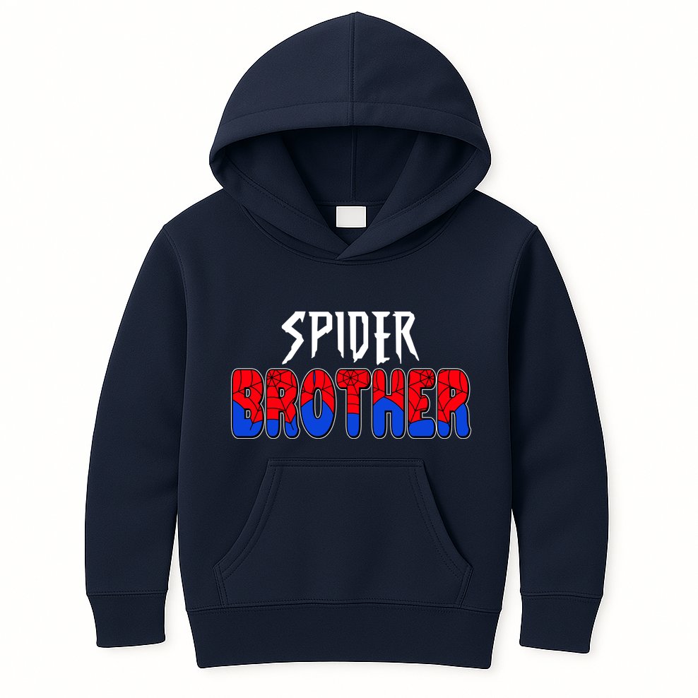 Funny Spider Brother Matching Family Shirts Kids Hoodie