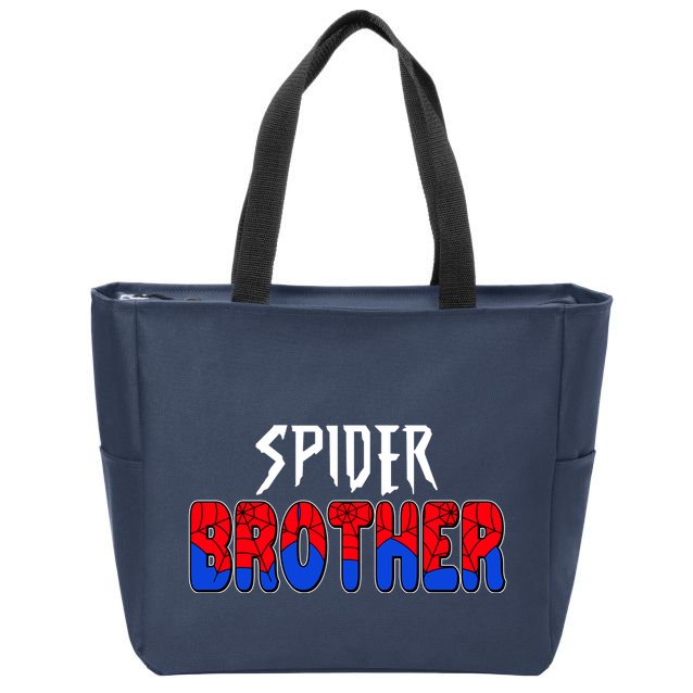 Funny Spider Brother Matching Family Shirts Zip Tote Bag
