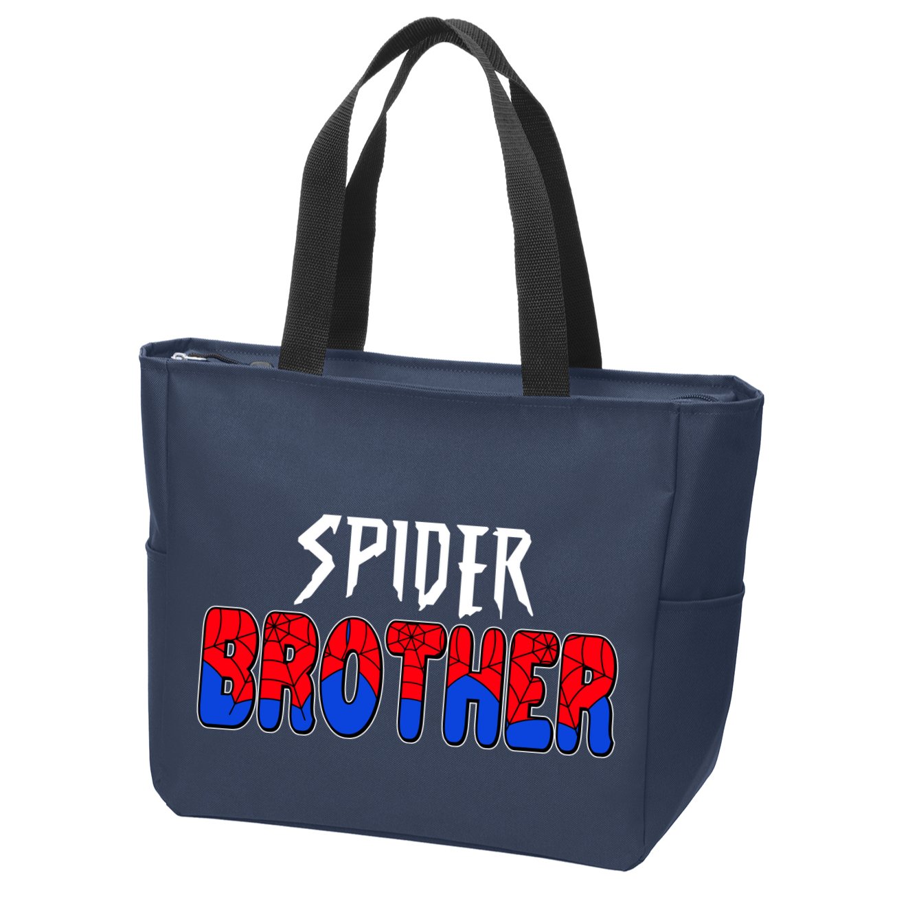 Funny Spider Brother Matching Family Shirts Zip Tote Bag