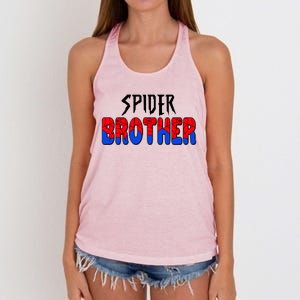 Funny Spider Brother Matching Family Shirts Women's Knotted Racerback Tank