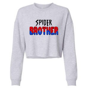 Funny Spider Brother Matching Family Shirts Cropped Pullover Crew