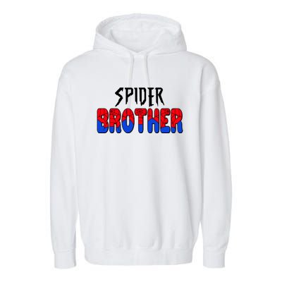 Funny Spider Brother Matching Family Shirts Garment-Dyed Fleece Hoodie