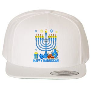 Funny Softball Balls Temple Menorah Chanukah Hanukkah Pajama Wool Snapback Cap