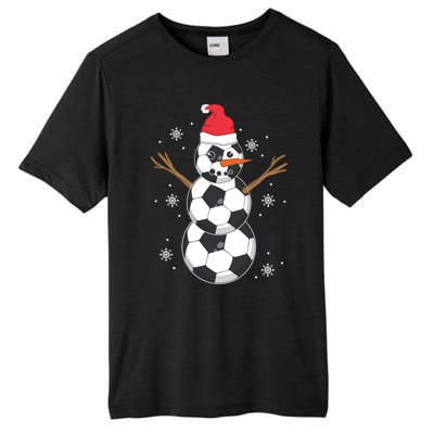 Funny Soccer Ball Snow Sport Lover Gift Christmas Holiday Great Gift Tall Fusion ChromaSoft Performance T-Shirt