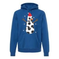 Funny Soccer Ball Snow Sport Lover Gift Christmas Holiday Great Gift Premium Hoodie